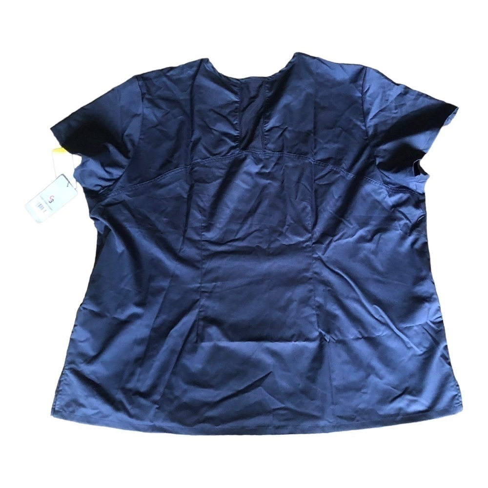 Women’s Scrub Top Size 3XLarge Bleu  Nursing Medical Uniform